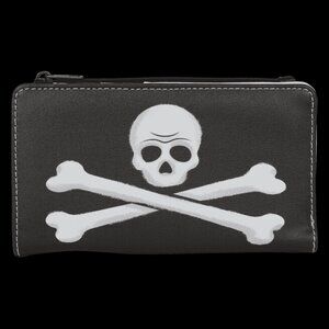 NEW Loungefly Disney Peter Pan Exclusive Captain Hook Pirate Skull Flap Wallet